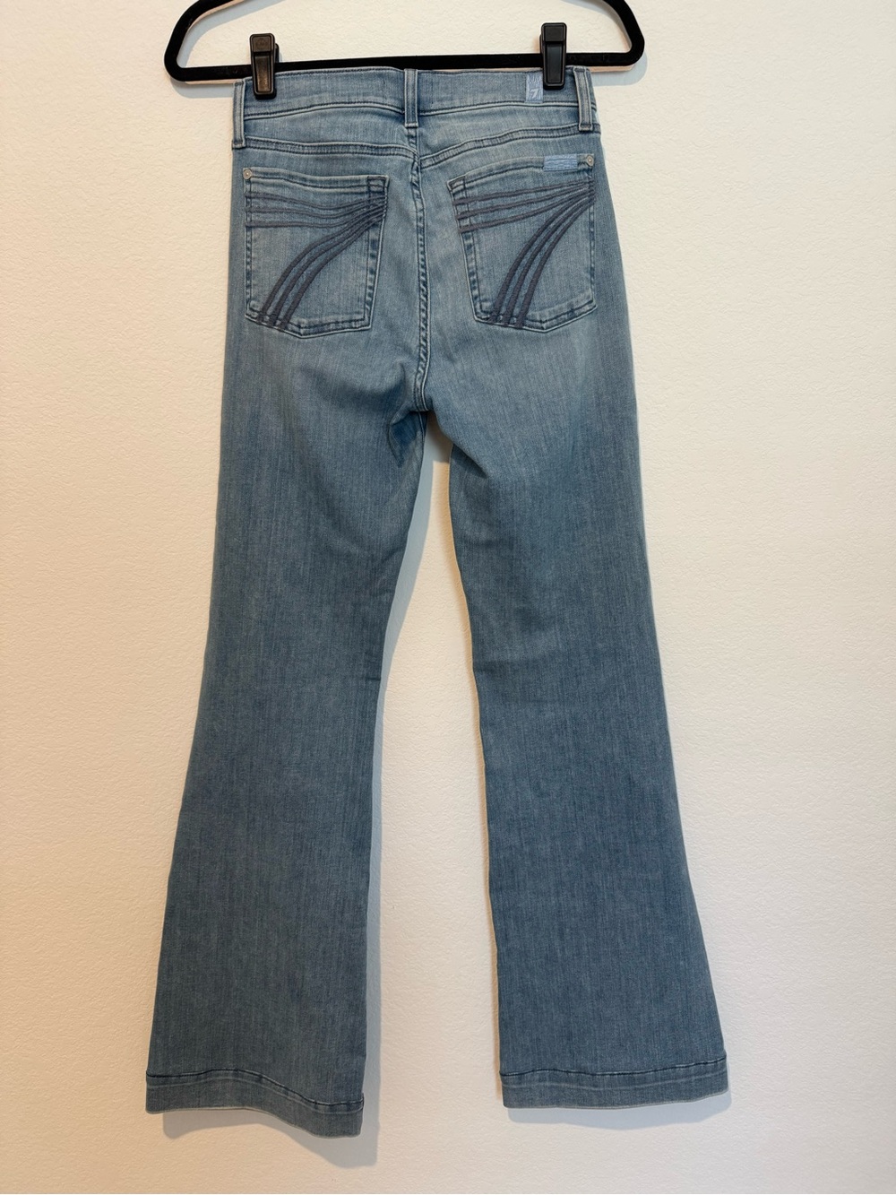 Seven for all Mankind Dojo Wide Leg High Rise Denim Jeans - Picture 6 of 13